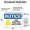 Signmission Keep Electrical Panel Clear Sign, Vinyl Decal, 24in W x 18in L, 2PK OS-2PACK-NS-D-1824-L-13801 - alternate 4